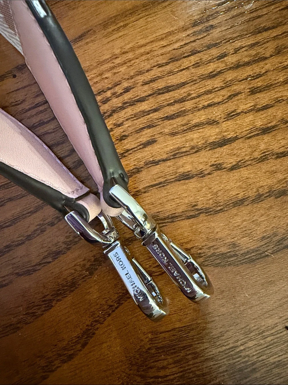 Michael Kors Pale Pink Branded Adjustable Shoulder Strap